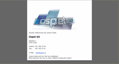 Desktop Screenshot of ospet.ch